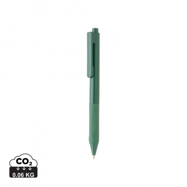 Logo trade promotional item photo of: X9 solid pen with silicone grip