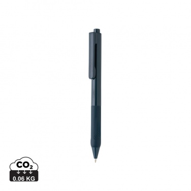 Logo trade promotional merchandise image of: X9 solid pen with silicone grip