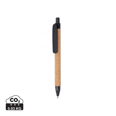 Logo trade promotional items picture of: Write wheatstraw and cork pen