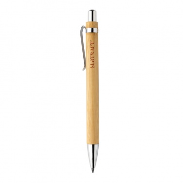 Logo trade promotional merchandise image of: Pynn bamboo infinity pen