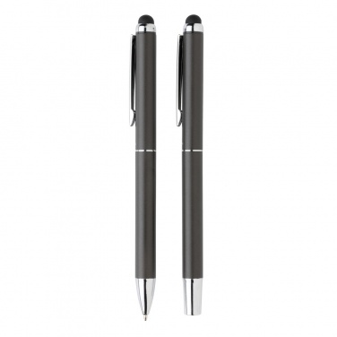 Logo trade promotional merchandise image of: Swiss Peak deluxe pen set in PU pouch