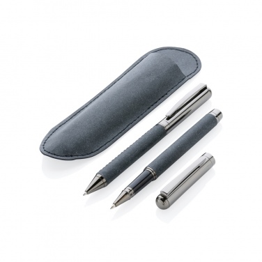 Logotrade advertising product image of: Recycled leather pen set