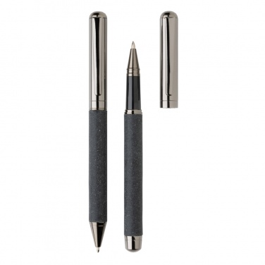 Logo trade promotional products picture of: Recycled leather pen set