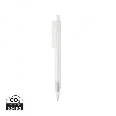 Logo trade promotional items picture of: GRS RPET X8 transparent pen