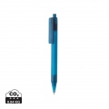 GRS RPET X8 transparent pen, blue