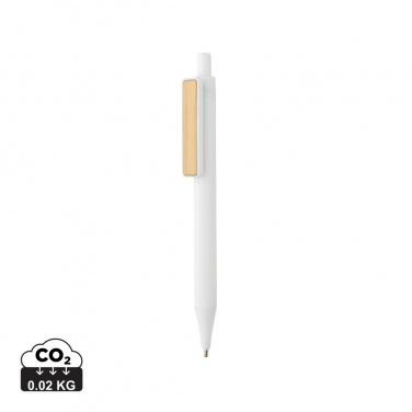 Logo trade promotional giveaways image of: GRS RABS pen with bamboo clip