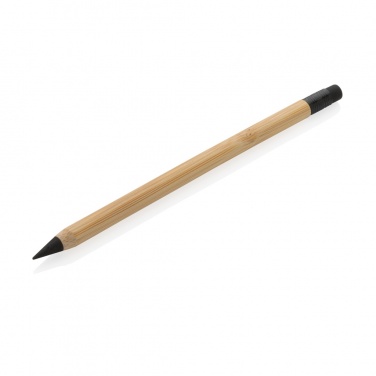 Logo trade business gifts image of: Bamboo infinity pencil with eraser