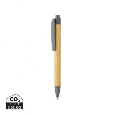 Logotrade business gift image of: Write responsible recycled paper barrel pen