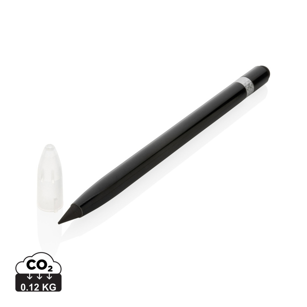 Logo trade corporate gifts picture of: Aluminum inkless pen with eraser