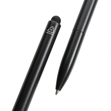 Logotrade advertising products photo of: Kymi RCS certified recycled aluminium pen with stylus