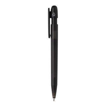 Logo trade promotional giveaways image of: Devin GRS certified RABS pen transparent