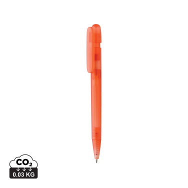 Logotrade promotional product picture of: Devin GRS certified RABS pen transparent