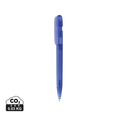 Logotrade promotional item picture of: Devin GRS certified RABS pen transparent