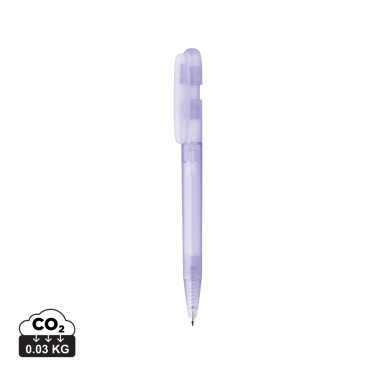 Logo trade promotional item photo of: Devin GRS certified RABS pen transparent