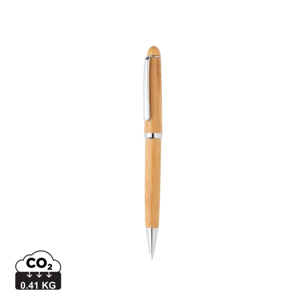 Logo trade corporate gifts image of: Bamboo pen in box