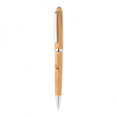 Logo trade promotional merchandise image of: Bamboo pen in box