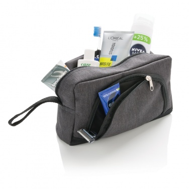 Logotrade promotional giveaway image of: Classic two tone toiletry bag