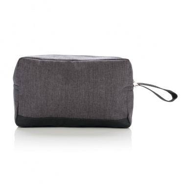 Logo trade business gifts image of: Classic two tone toiletry bag