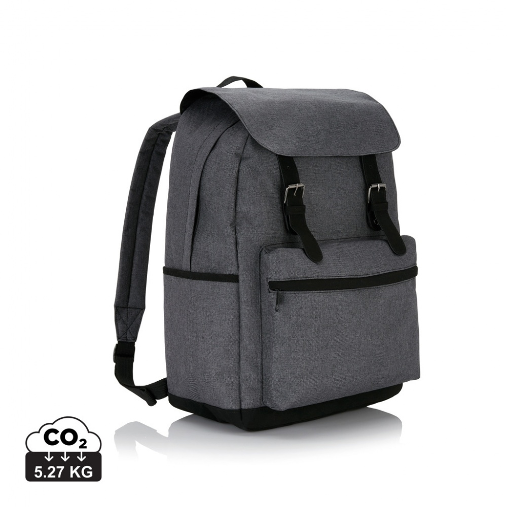 Logo trade promotional items image of: Laptop backpack with magnetic buckle straps