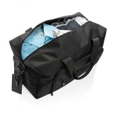 Logo trade business gift photo of: Swiss Peak AWARE™ RPET Voyager weekend bag