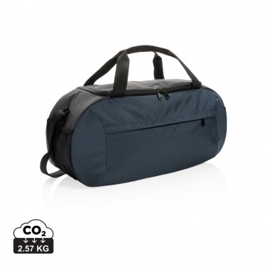 Logotrade promotional item picture of: Impact AWARE™ RPET modern sports duffel