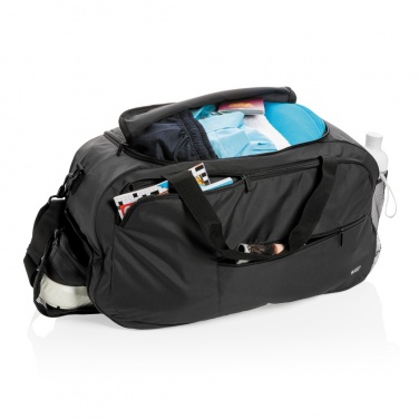 Logotrade promotional product picture of: Swiss Peak AWARE™ RPET sports duffel bag