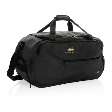 Logo trade advertising product photo of: Swiss Peak AWARE™ RPET sports duffel bag