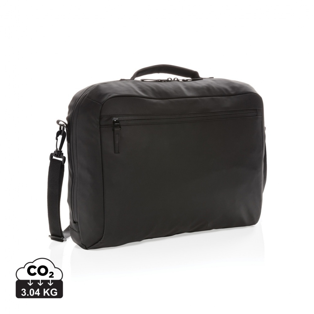 Logo trade promotional item photo of: Fashion black 15.6" laptop bag PVC free