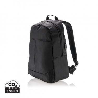 Logo trade corporate gifts image of: Power USB laptop backpack