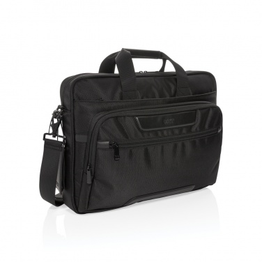 Logotrade business gift image of: Swiss Peak RPET Voyager RFID 15.6" laptop bag