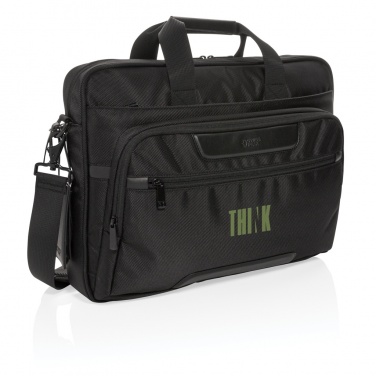 Logo trade advertising products picture of: Swiss Peak RPET Voyager RFID 15.6" laptop bag