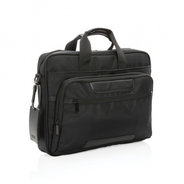 Logo trade promotional giveaways picture of: Swiss Peak AWARE™ RPET Voyager 15.6" laptop bag