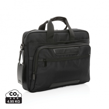 Logotrade corporate gift picture of: Swiss Peak AWARE™ RPET Voyager 15.6" laptop bag