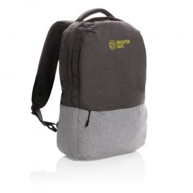 Logotrade corporate gift image of: Duo colour RPET 15.6" RFID laptop backpack PVC free