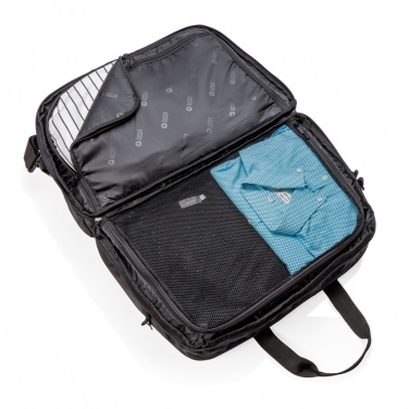 Logo trade corporate gifts image of: Swiss Peak RFID duffle with suitcase opening