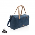 Canvas travel/weekend bag PVC free, blue