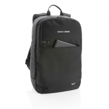 Logo trade promotional merchandise image of: Swiss Peak laptop backpack with UV-C steriliser pocket