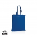 Impact AWARE™ Recycled cotton tote w/bottom 145g, blue