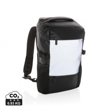 Logo trade promotional product photo of: PU high visibility easy access 15.6" laptop backpack