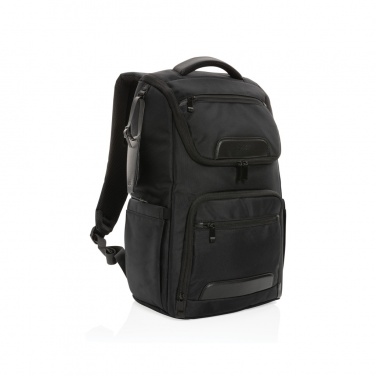 Logo trade promotional giveaway photo of: Swiss Peak AWARE™ RPET Voyager 15.6" laptop backpack