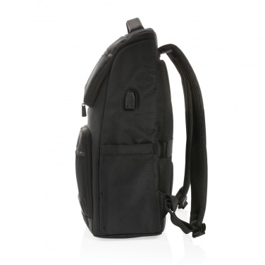 Logotrade promotional gift image of: Swiss Peak AWARE™ RPET Voyager 15.6" laptop backpack