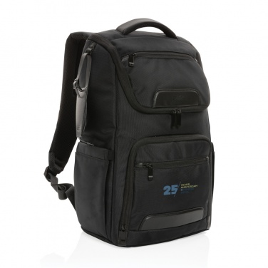 Logo trade promotional gifts picture of: Swiss Peak AWARE™ RPET Voyager 15.6" laptop backpack