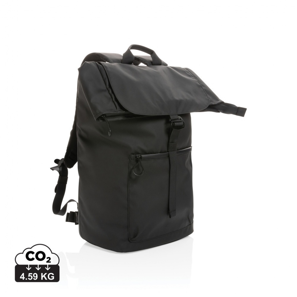 Logo trade advertising products picture of: Impact AWARE™ RPET water resistant 15.6" laptop backpack