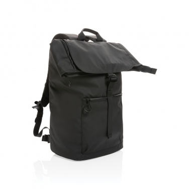 Logo trade promotional merchandise image of: Impact AWARE™ RPET water resistant 15.6" laptop backpack