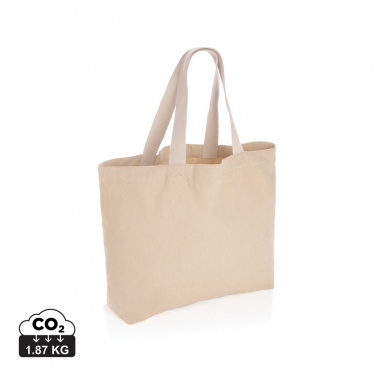 Logo trade promotional merchandise image of: Impact Aware™ 240 gsm rcanvas large tote undyed