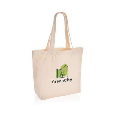 Logo trade promotional product photo of: Impact Aware™ 240 gsm rcanvas shopper w/pocket undyed