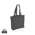 Impact Aware™ 240 gsm rcanvas shopper w/pocket undyed, anthracite