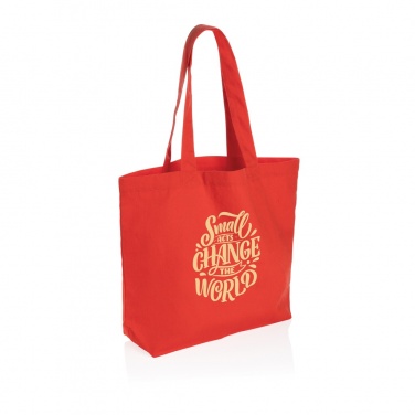 Logo trade business gifts image of: Impact Aware™ 240 gsm rcanvas shopper w/pocket