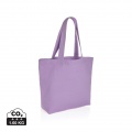 Impact Aware™ 240 gsm rcanvas shopper w/pocket, lavender