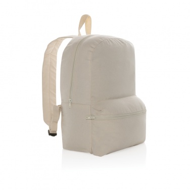 Logo trade promotional giveaways image of: Impact Aware™ 285 gsm rcanvas backpack undyed